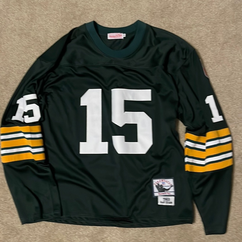Bart Starr Green Bay Packers throwback jersey from Mitchell & Ness.